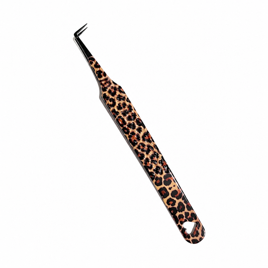 Cheetah Collection 90 Degree Slim Precision Tweezer